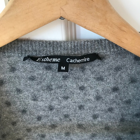 Cashmere Polkadot Cardigan - Picture 3 of 3